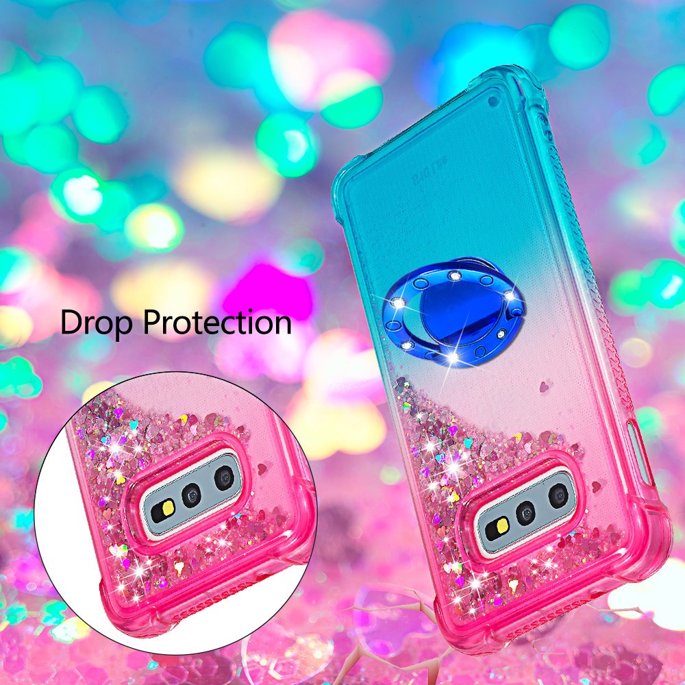 Galaxy S10e Glitter-Hülle – Farbverlauf mit funkelndem Puder