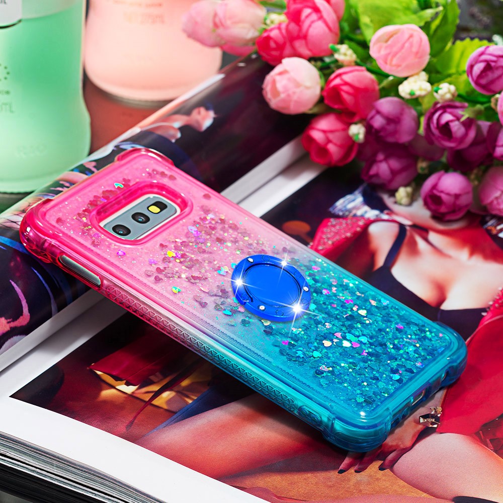 Galaxy S10e Glitter-Hülle – Farbverlauf mit funkelndem Puder