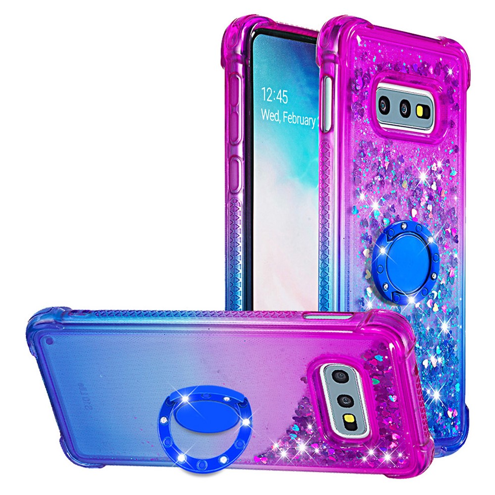 Galaxy S10e Glitter-Hülle – Farbverlauf mit funkelndem Puder