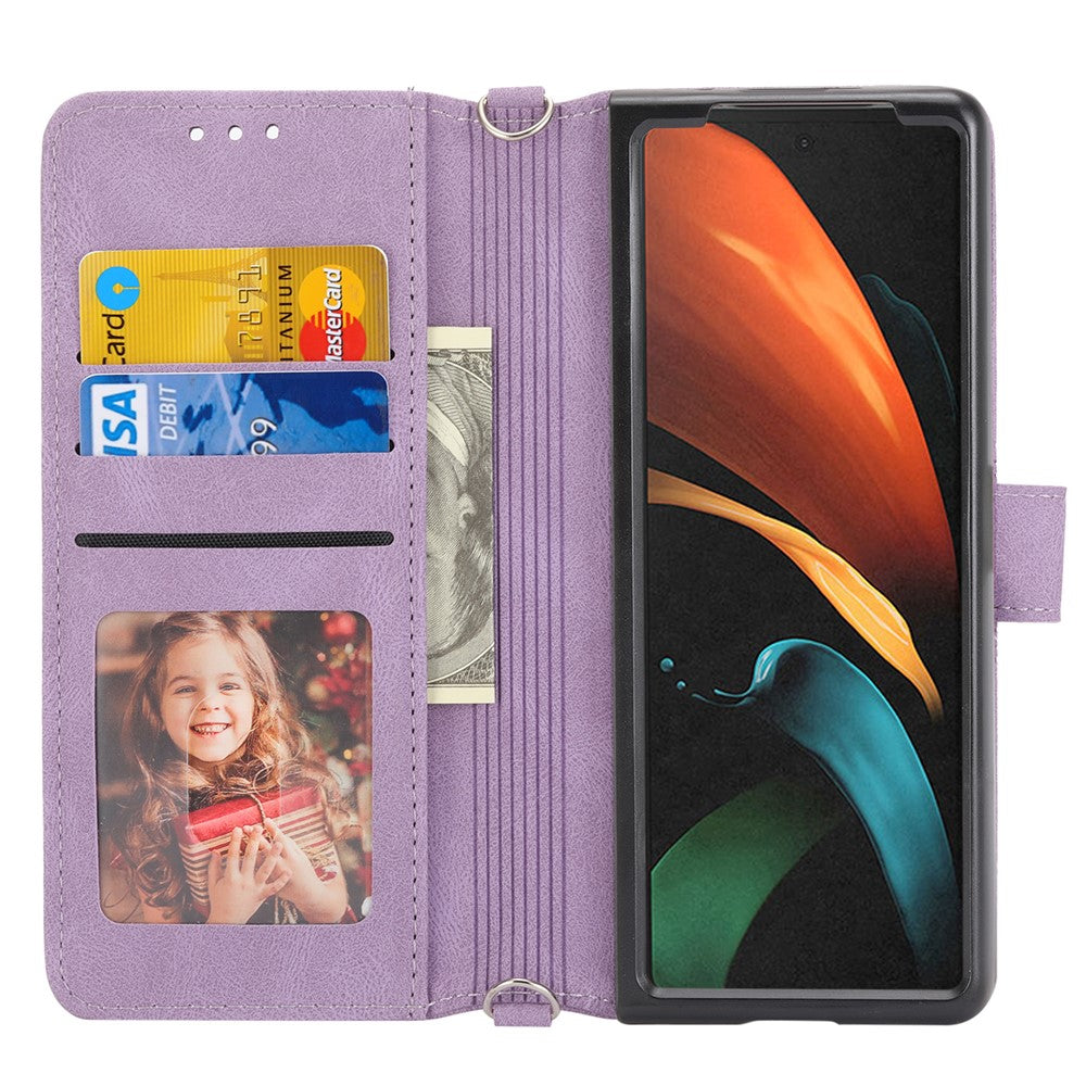 Galaxy Z Fold2 5G Handyhülle – Mit bedrucktem Muster, kratzfest, stilvolles Design & Ständer