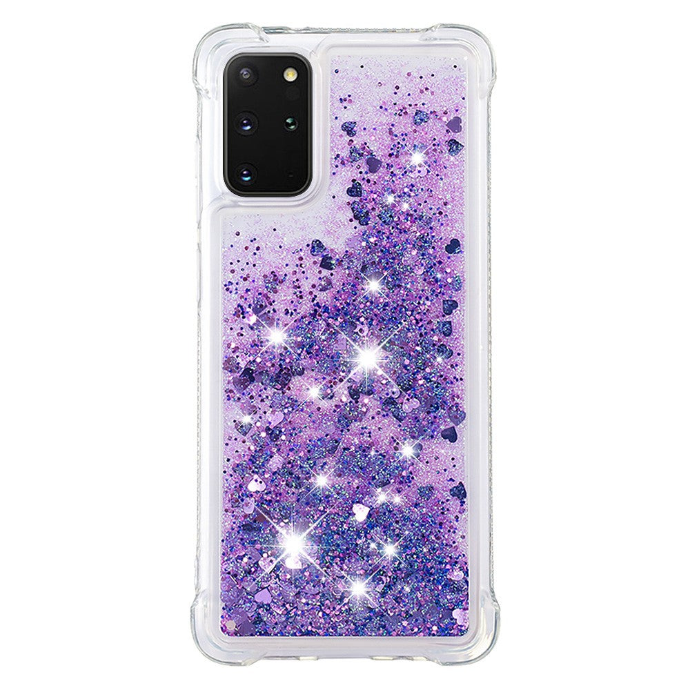 Galaxy S20 Plus 4G/5G Glitzer-Hülle – Stoßfest & mit Treibsand