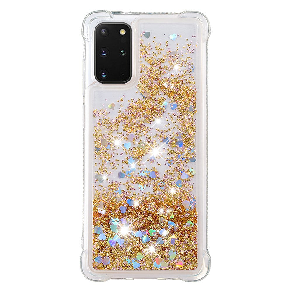 Galaxy S20 Plus 4G/5G Glitzer-Hülle – Stoßfest & mit Treibsand