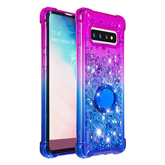 Galaxy S10 Glitter-Hülle – Farbverlauf mit funkelndem Puder
