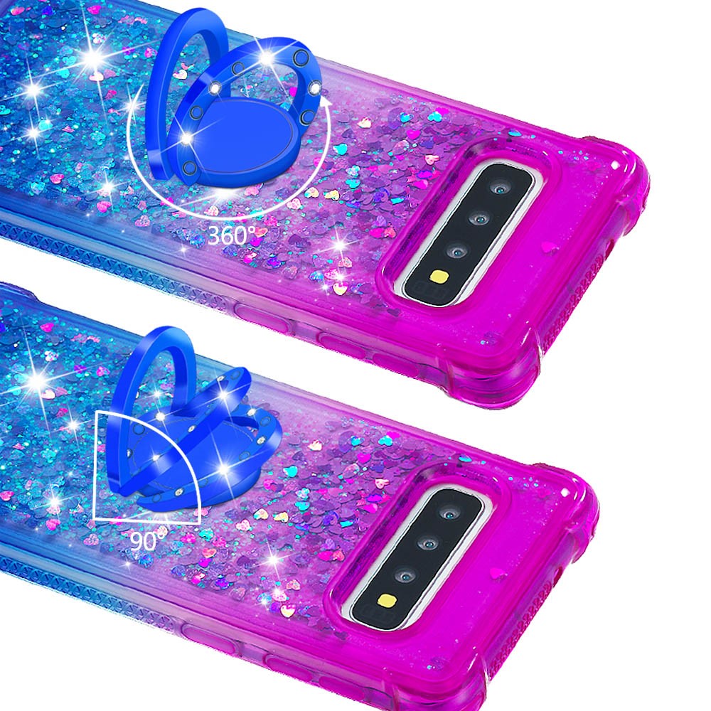 Galaxy S10 Glitter-Hülle – Farbverlauf mit funkelndem Puder