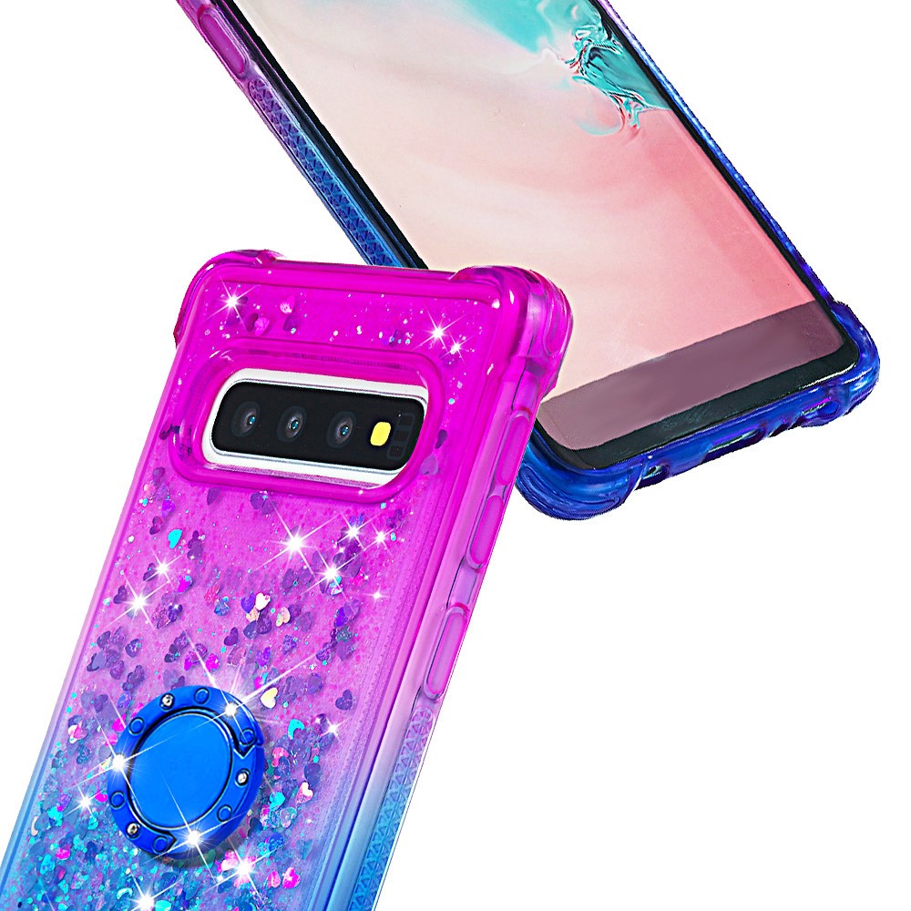 Galaxy S10 Glitter-Hülle – Farbverlauf mit funkelndem Puder