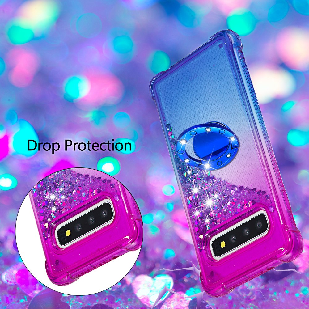 Galaxy S10 Glitter-Hülle – Farbverlauf mit funkelndem Puder