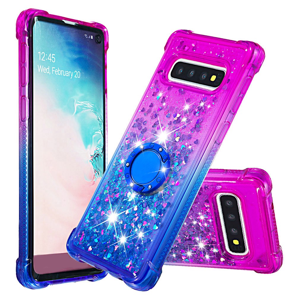 Galaxy S10 Glitter-Hülle – Farbverlauf mit funkelndem Puder