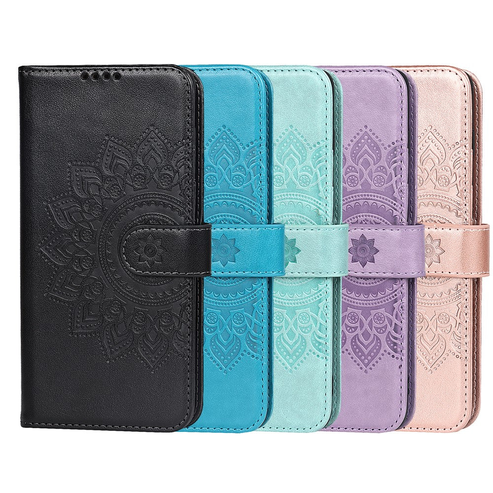 Galaxy S10 4G Wallet-Hülle – Mit Musterdruck, Kartenfächer & Riemen