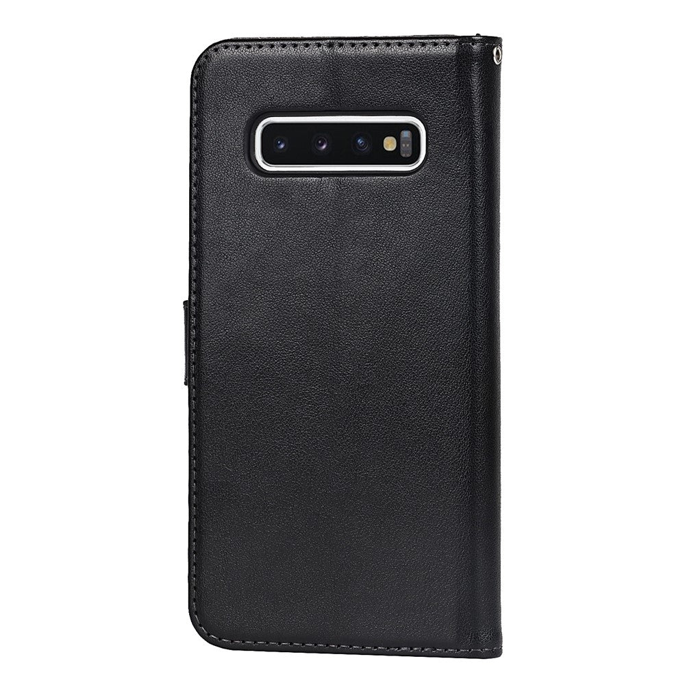 Galaxy S10 4G Wallet-Hülle – Mit Musterdruck, Kartenfächer & Riemen