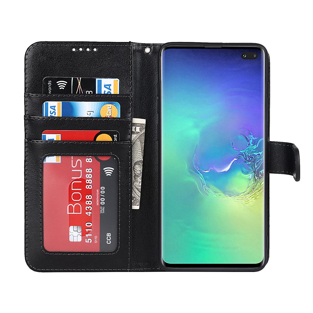 Galaxy S10 4G Wallet-Hülle – Mit Musterdruck, Kartenfächer & Riemen