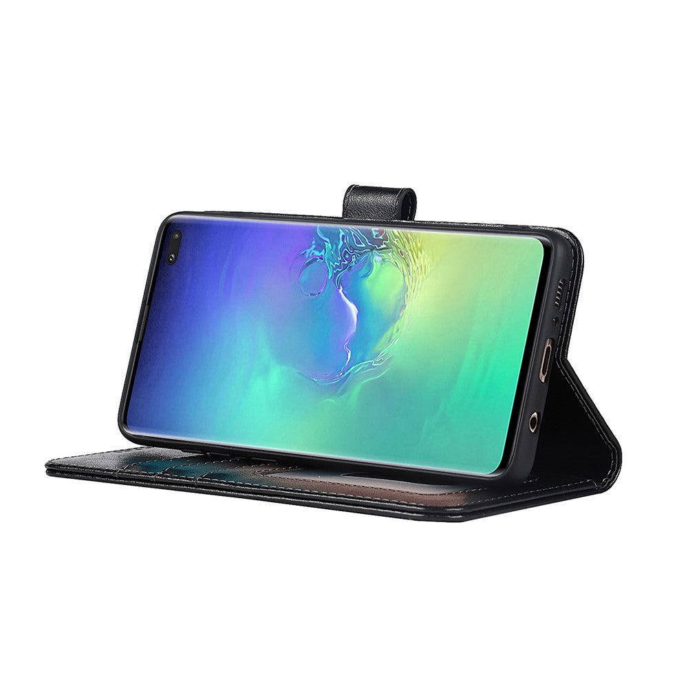 Galaxy S10 4G Wallet-Hülle – Mit Musterdruck, Kartenfächer & Riemen