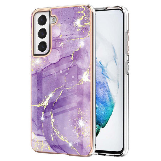 Galaxy S21 FE 5G Schutzhülle – Mit Marmormuster 2,0 mm Galvanik-Rückseite