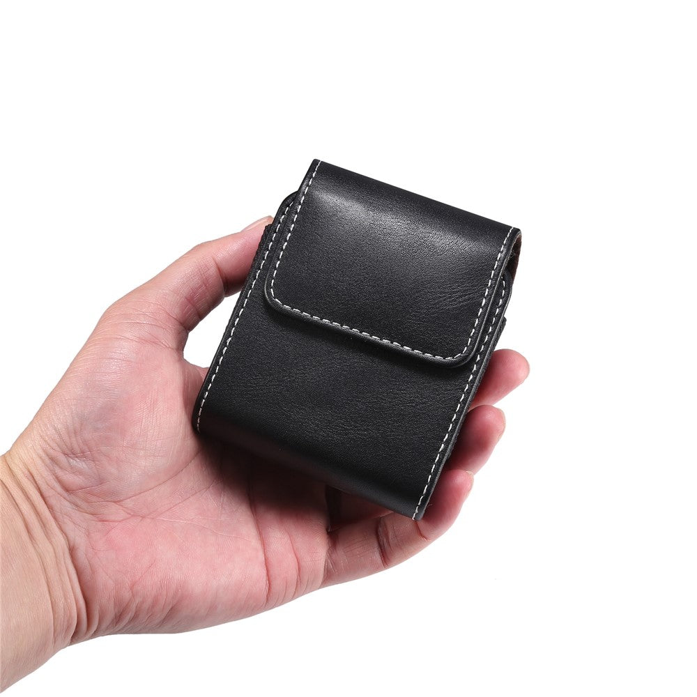 Microfiber Leather Vertical Flip Case Cell Phone Holster Belt Waist Bag for Samsung Galaxy Z Flip8 / Z Flip7 5G / Z Flip / Galaxy Z Flip3 5G / Motorola Razr 5G