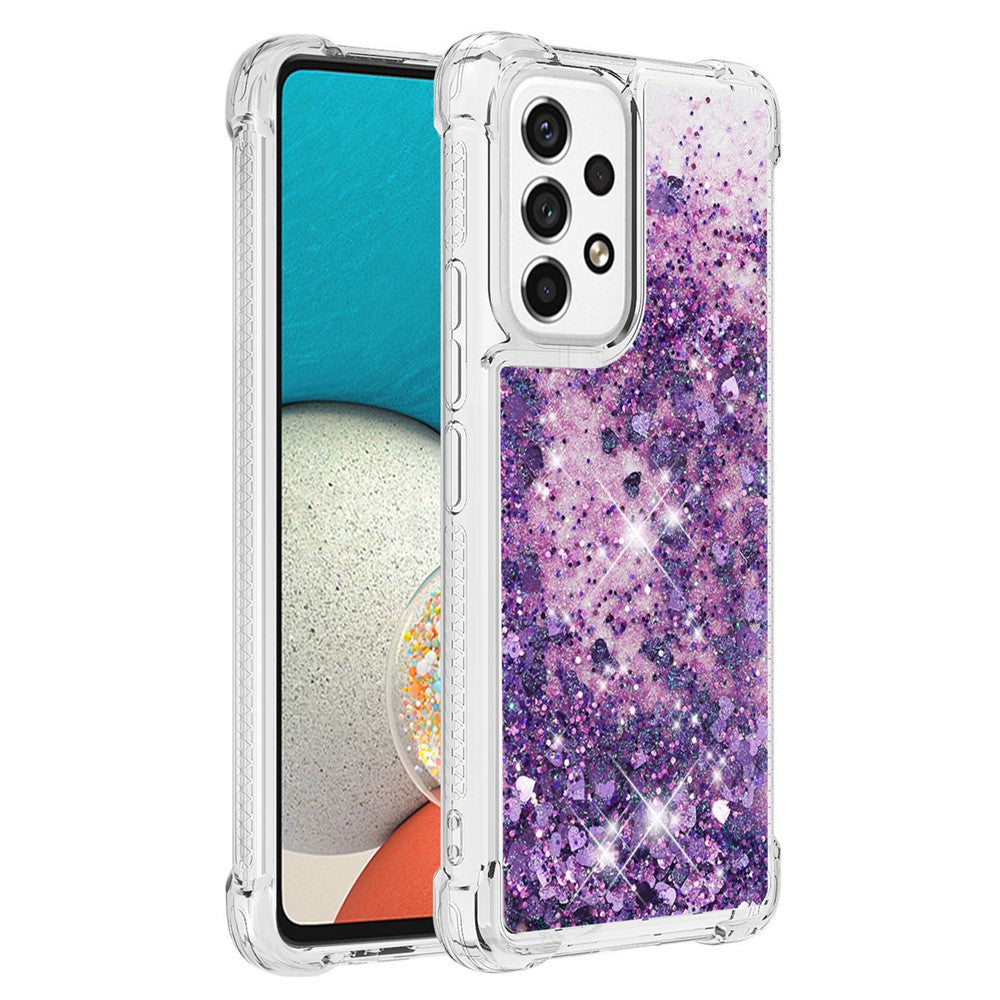 Galaxy A53 5G Glitzer-Hülle – Stoßfest & mit Treibsand