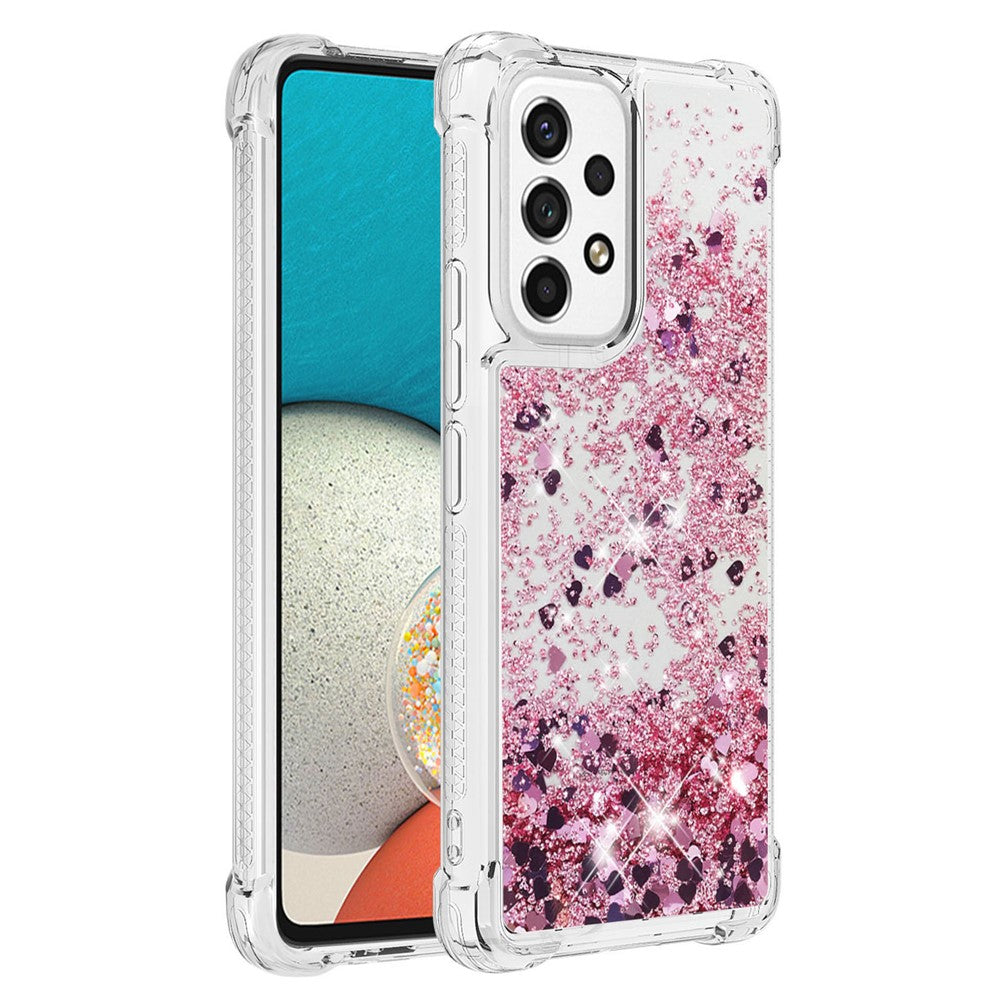 Galaxy A53 5G Glitzer-Hülle – Stoßfest & mit Treibsand
