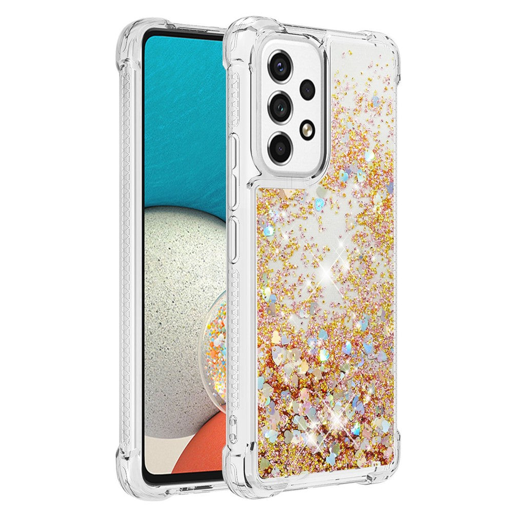 Galaxy A53 5G Glitzer-Hülle – Stoßfest & mit Treibsand