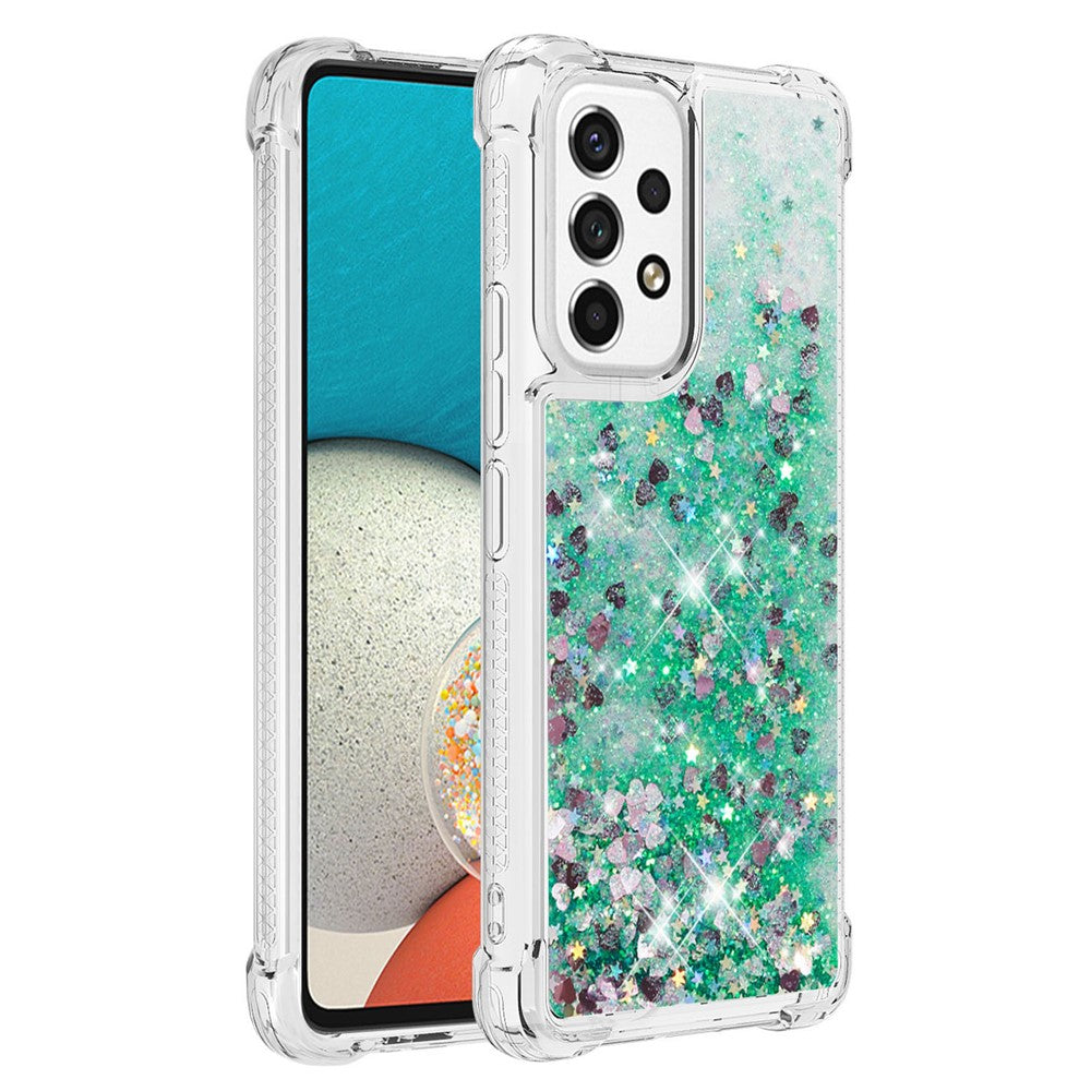 Galaxy A53 5G Glitzer-Hülle – Stoßfest & mit Treibsand