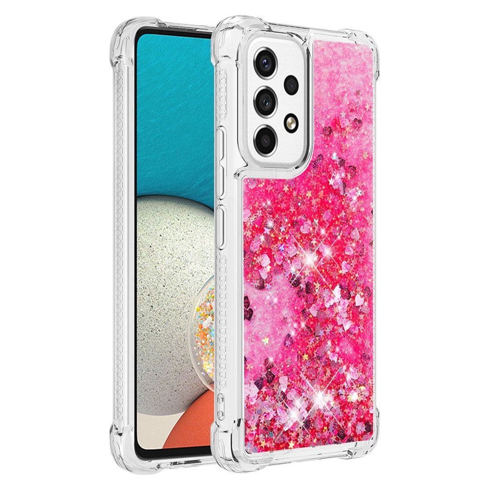 Galaxy A53 5G Glitzer-Hülle – Stoßfest & mit Treibsand