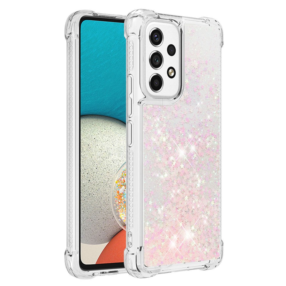Galaxy A53 5G Glitzer-Hülle – Stoßfest & mit Treibsand