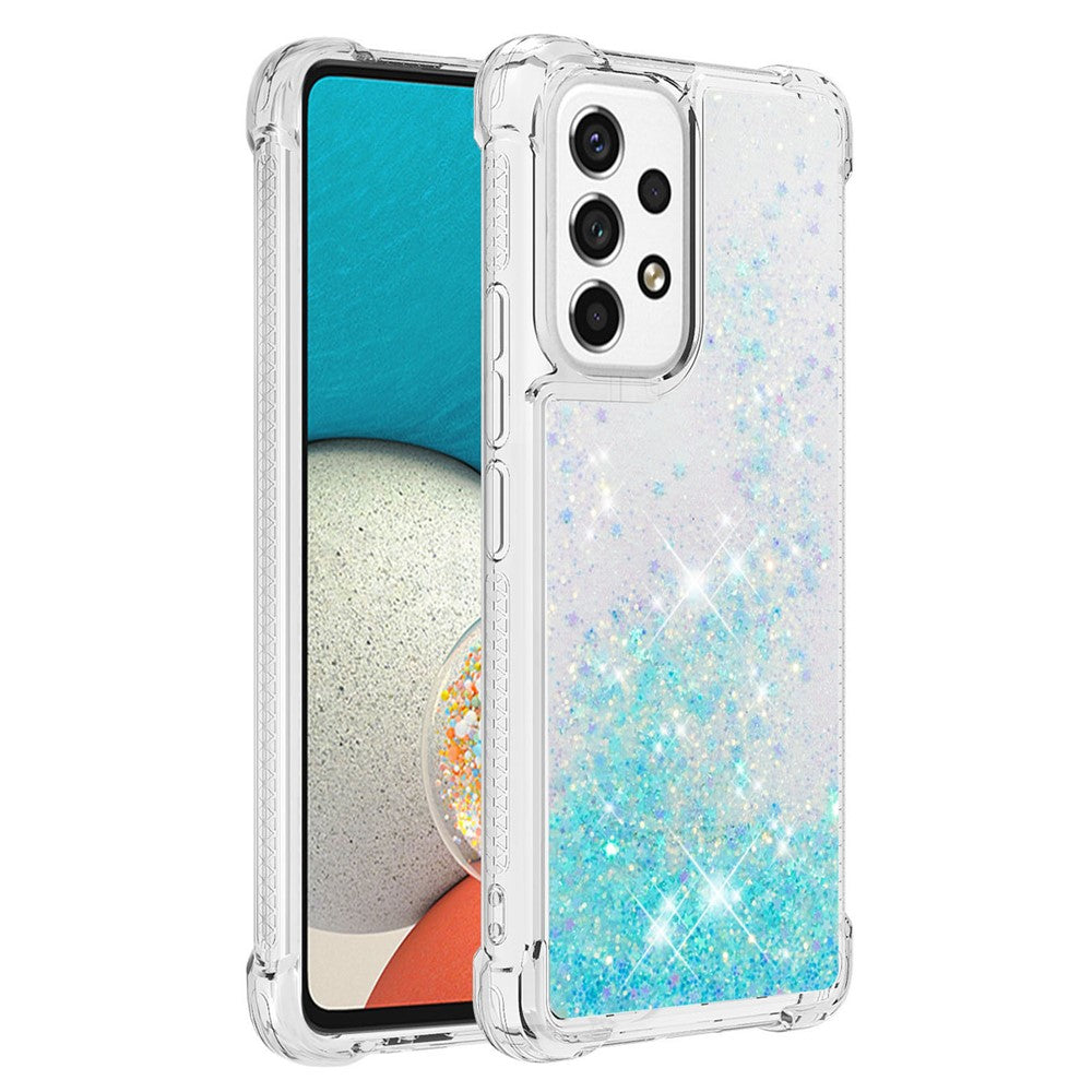 Galaxy A53 5G Glitzer-Hülle – Stoßfest & mit Treibsand