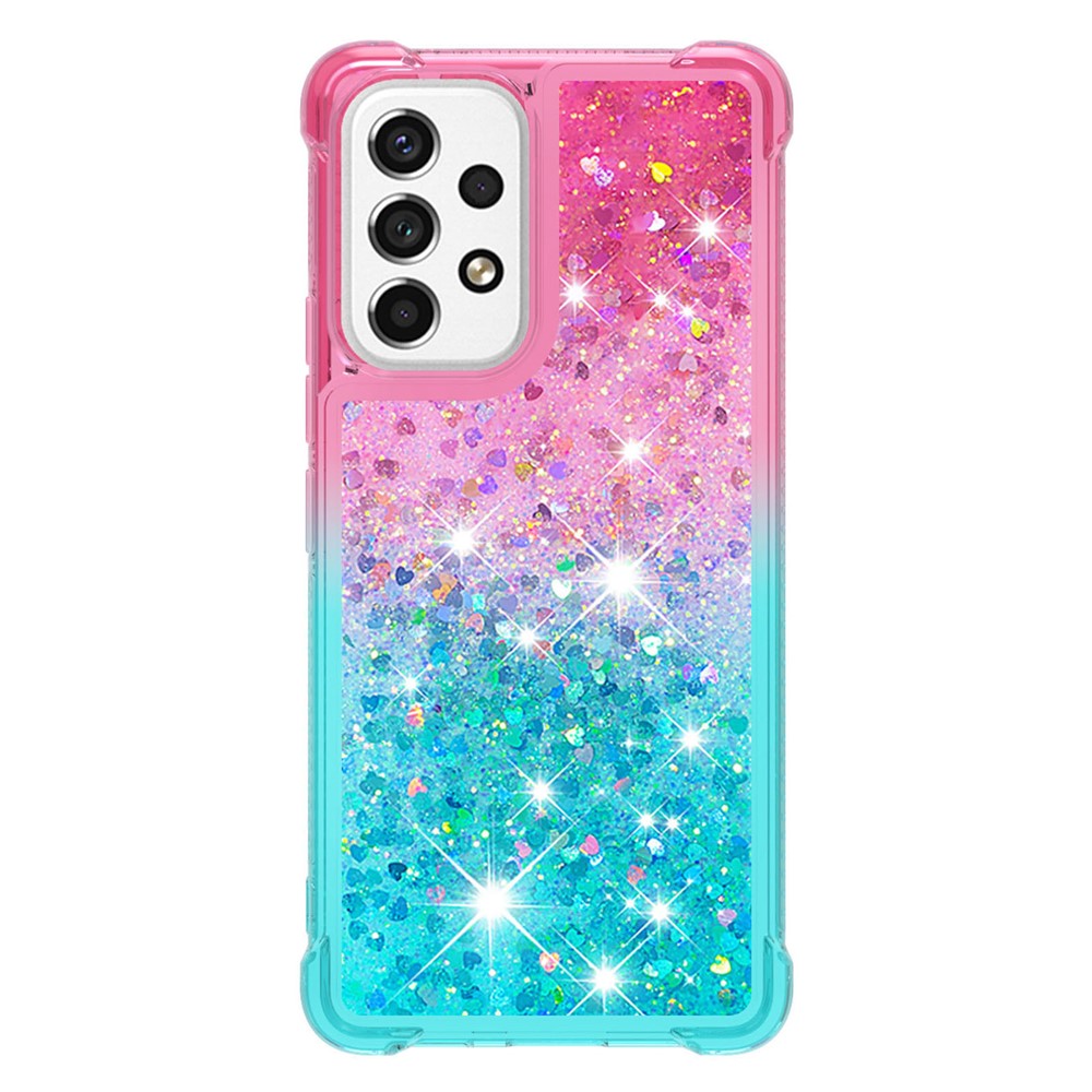 Galaxy A53 5G Glitter-Hülle – Farbverlauf mit funkelndem Puder