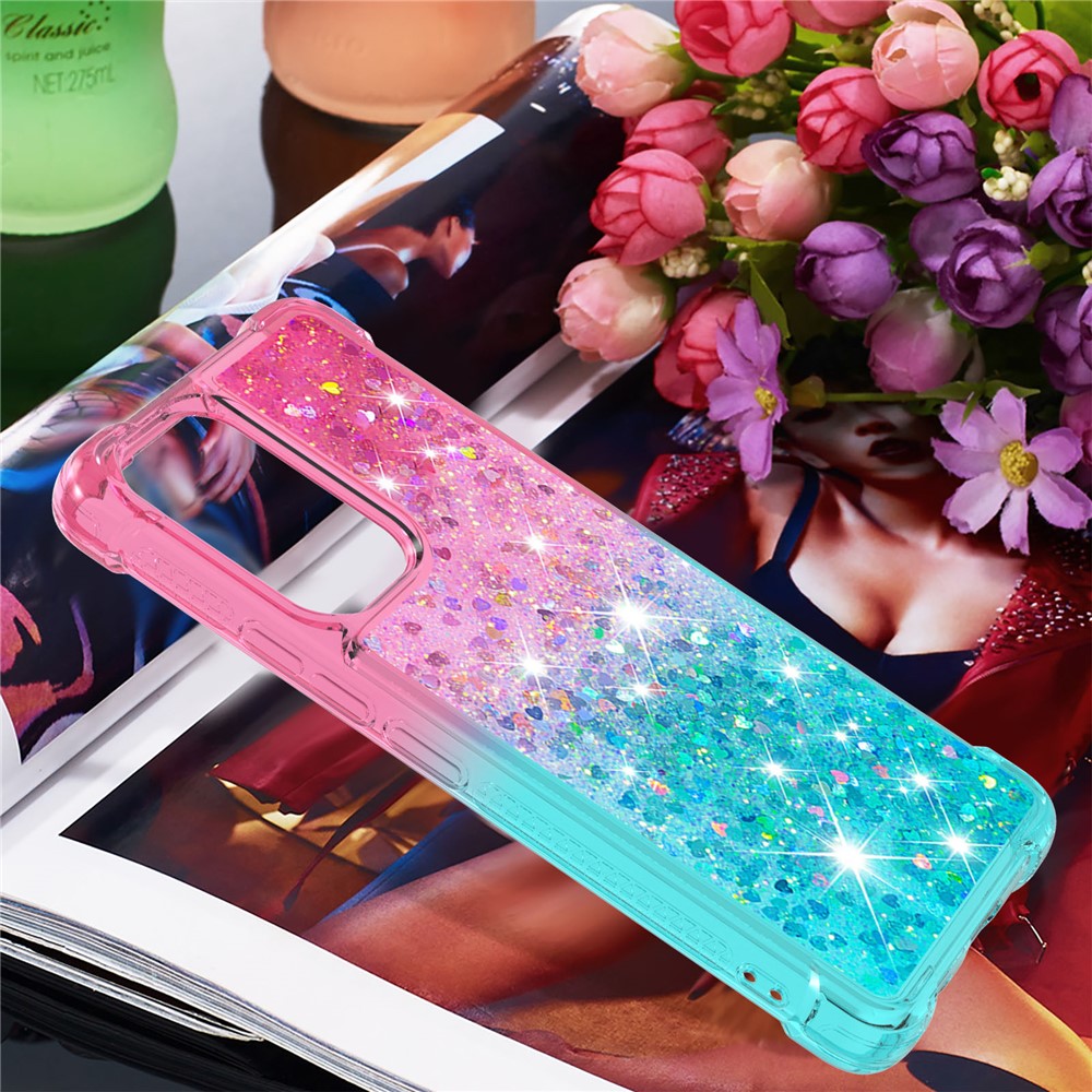 Galaxy A53 5G Glitter-Hülle – Farbverlauf mit funkelndem Puder