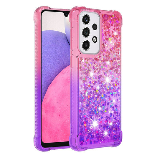 Galaxy A33 5G Glitter-Hülle – Farbverlauf mit funkelndem Puder
