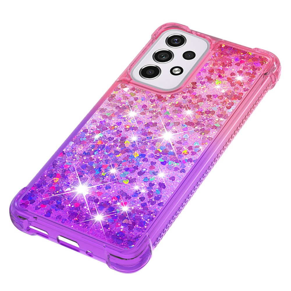 Galaxy A33 5G Glitter-Hülle – Farbverlauf mit funkelndem Puder
