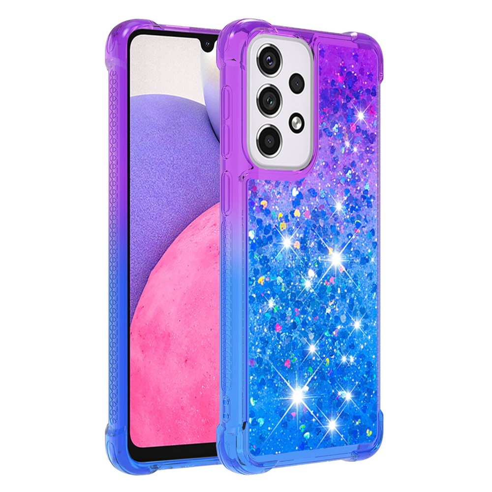 Galaxy A33 5G Glitter-Hülle – Farbverlauf mit funkelndem Puder