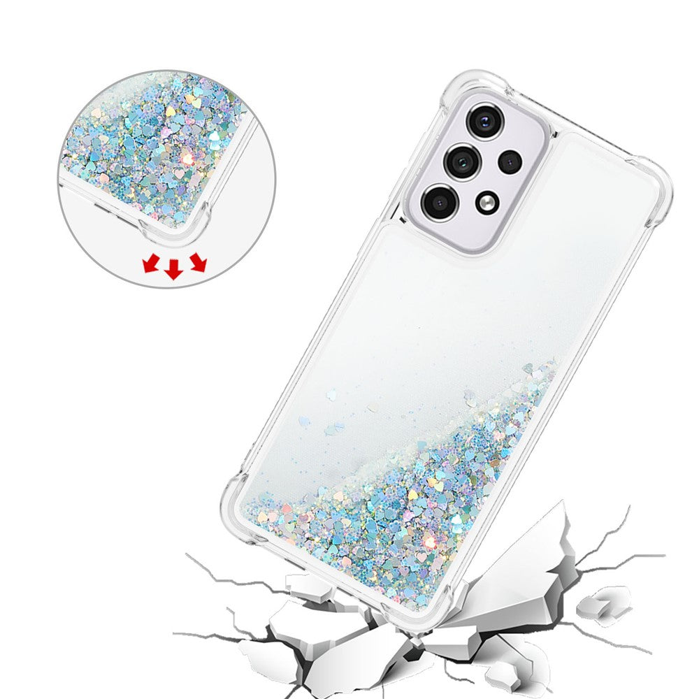 Galaxy A33 5G Glitzer-Hülle – Stoßfest & mit Treibsand