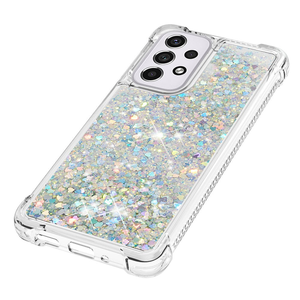 Galaxy A33 5G Glitzer-Hülle – Stoßfest & mit Treibsand