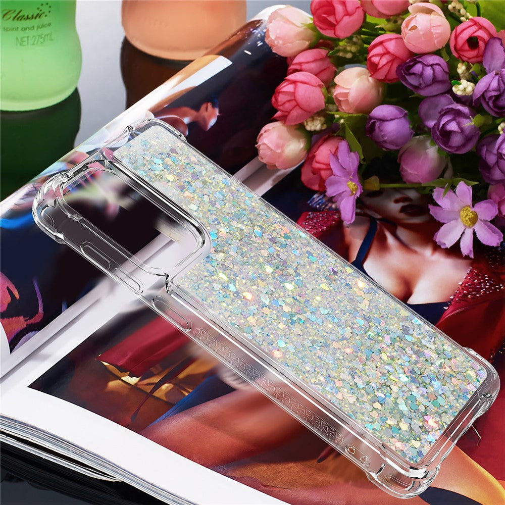 Galaxy A33 5G Glitzer-Hülle – Stoßfest & mit Treibsand
