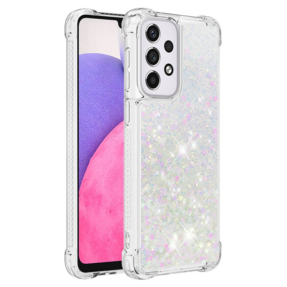 Galaxy A33 5G Glitzer-Hülle – Stoßfest & mit Treibsand