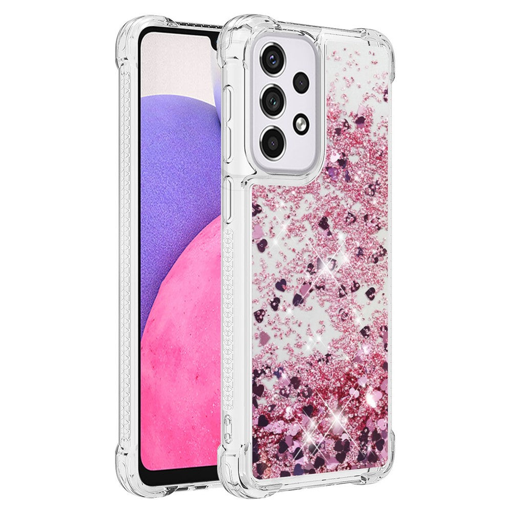 Galaxy A33 5G Glitzer-Hülle – Stoßfest & mit Treibsand