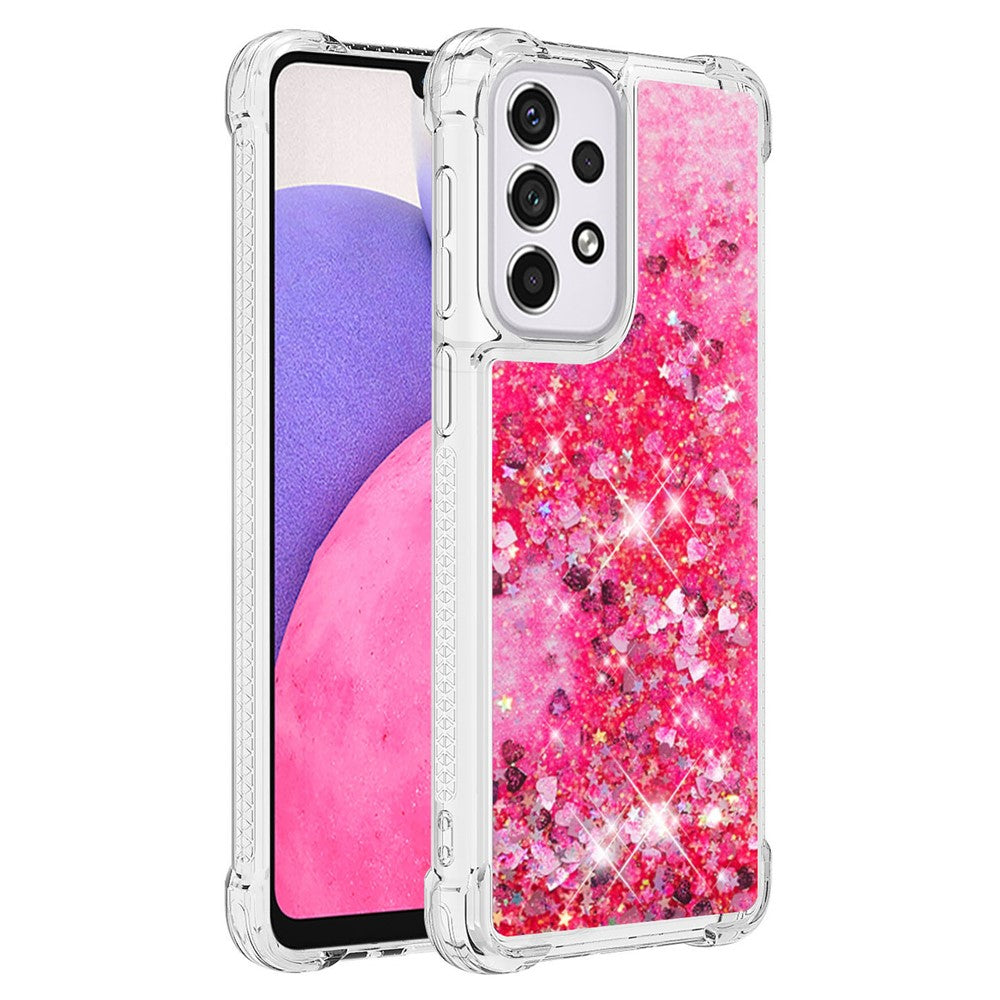 Galaxy A33 5G Glitzer-Hülle – Stoßfest & mit Treibsand