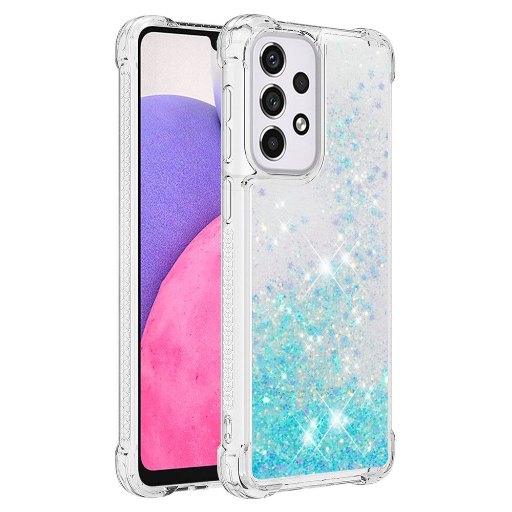 Galaxy A33 5G Glitzer-Hülle – Stoßfest & mit Treibsand