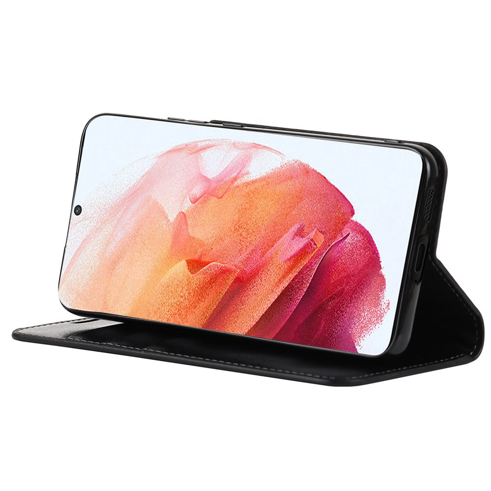 Galaxy S22 5G Echtleder-Hülle mit Kartenfach