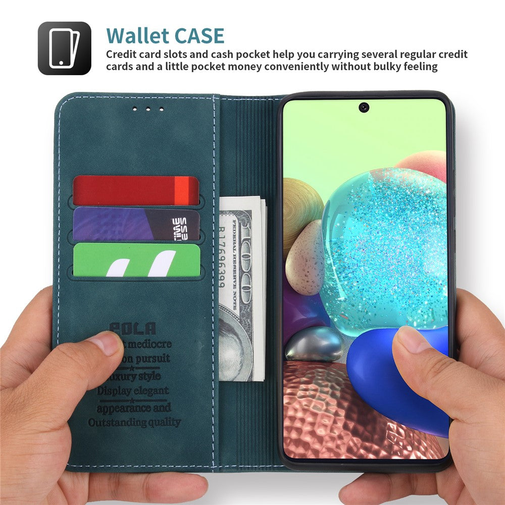 Galaxy A71 5G Wallet-Hülle – mit Kartenfächer & Ständer