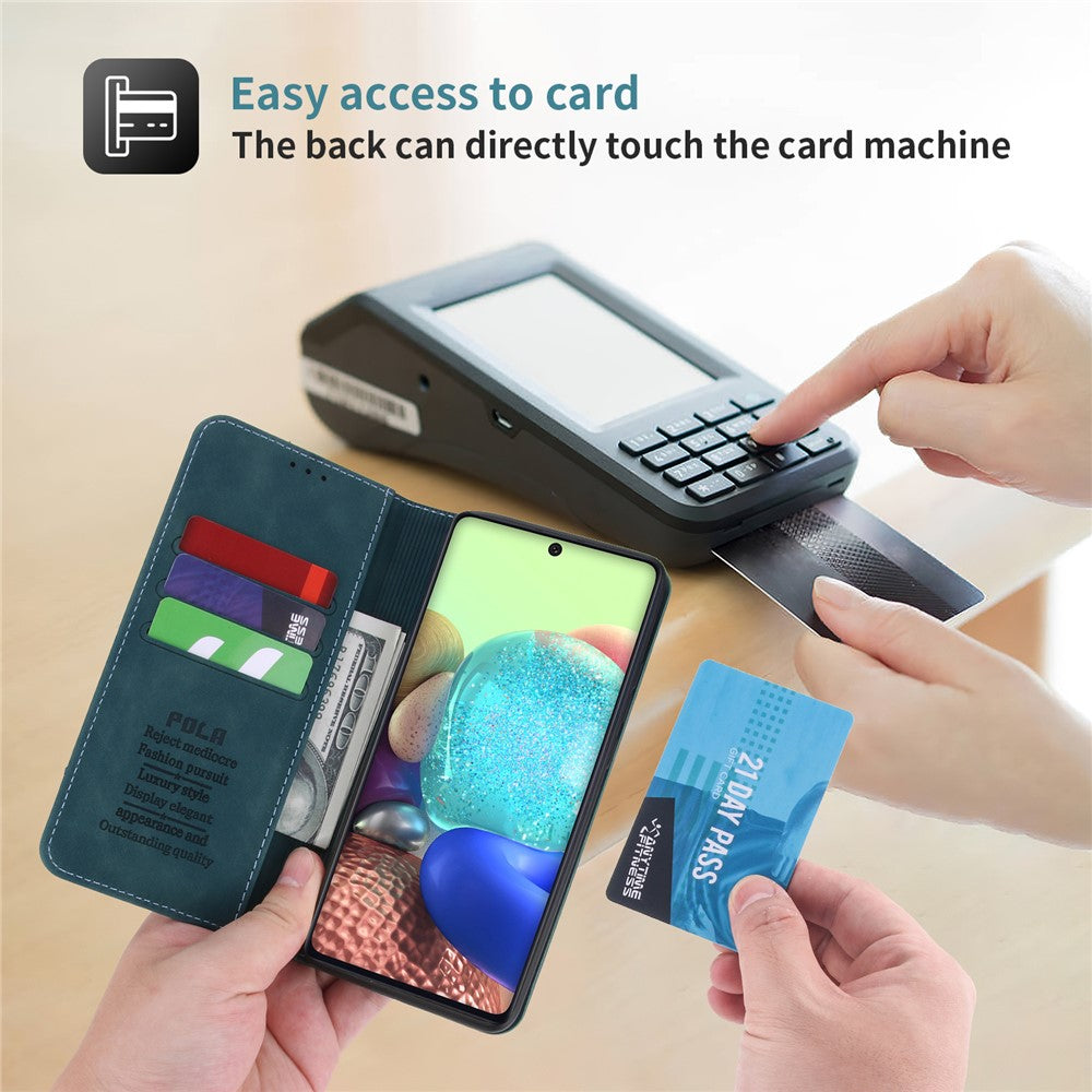 Galaxy A71 5G Wallet-Hülle – mit Kartenfächer & Ständer