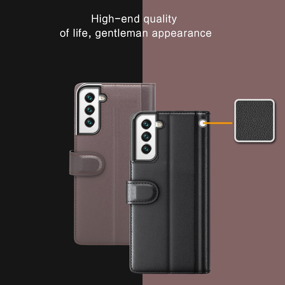 Galaxy S22 5G Echtleder Hülle mit Kartenfach