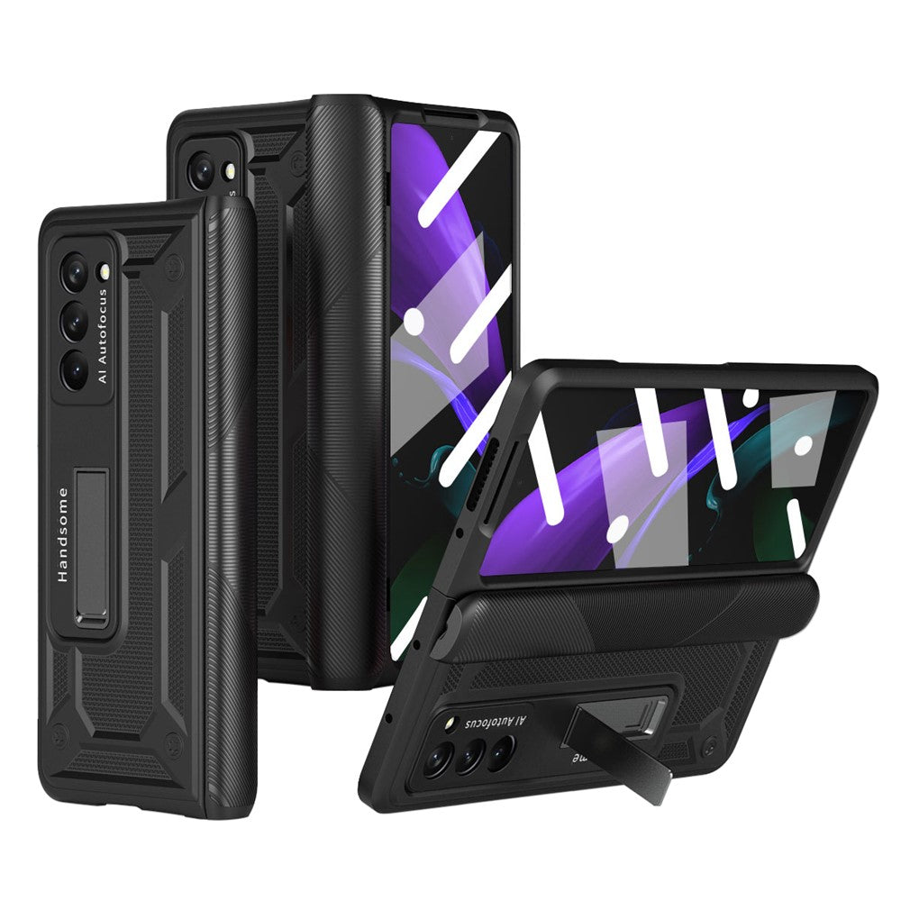 Galaxy Z Fold2 5G Schutzhülle – Mit Magnetverschluss, Schutzglas & Displayschutzfolie