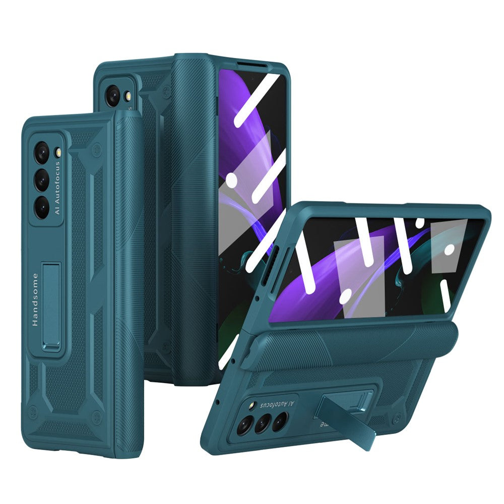Galaxy Z Fold2 5G Schutzhülle – Mit Magnetverschluss, Schutzglas & Displayschutzfolie