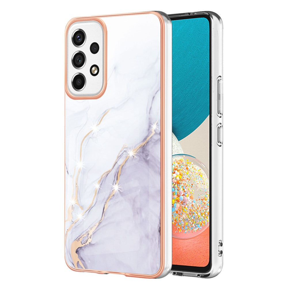 Galaxy A53 5G Schutzhülle – Mit Marmormuster 2,0 mm Galvanik-Rückseite