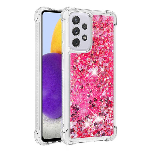Galaxy A73 5G Glitzer-Hülle – Stoßfest & mit Treibsand