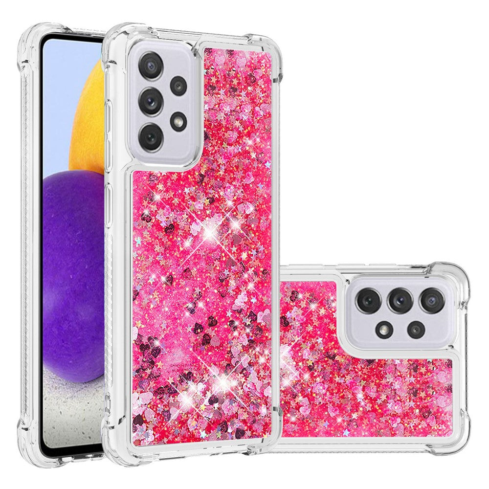 Galaxy A73 5G Glitzer-Hülle – Stoßfest & mit Treibsand