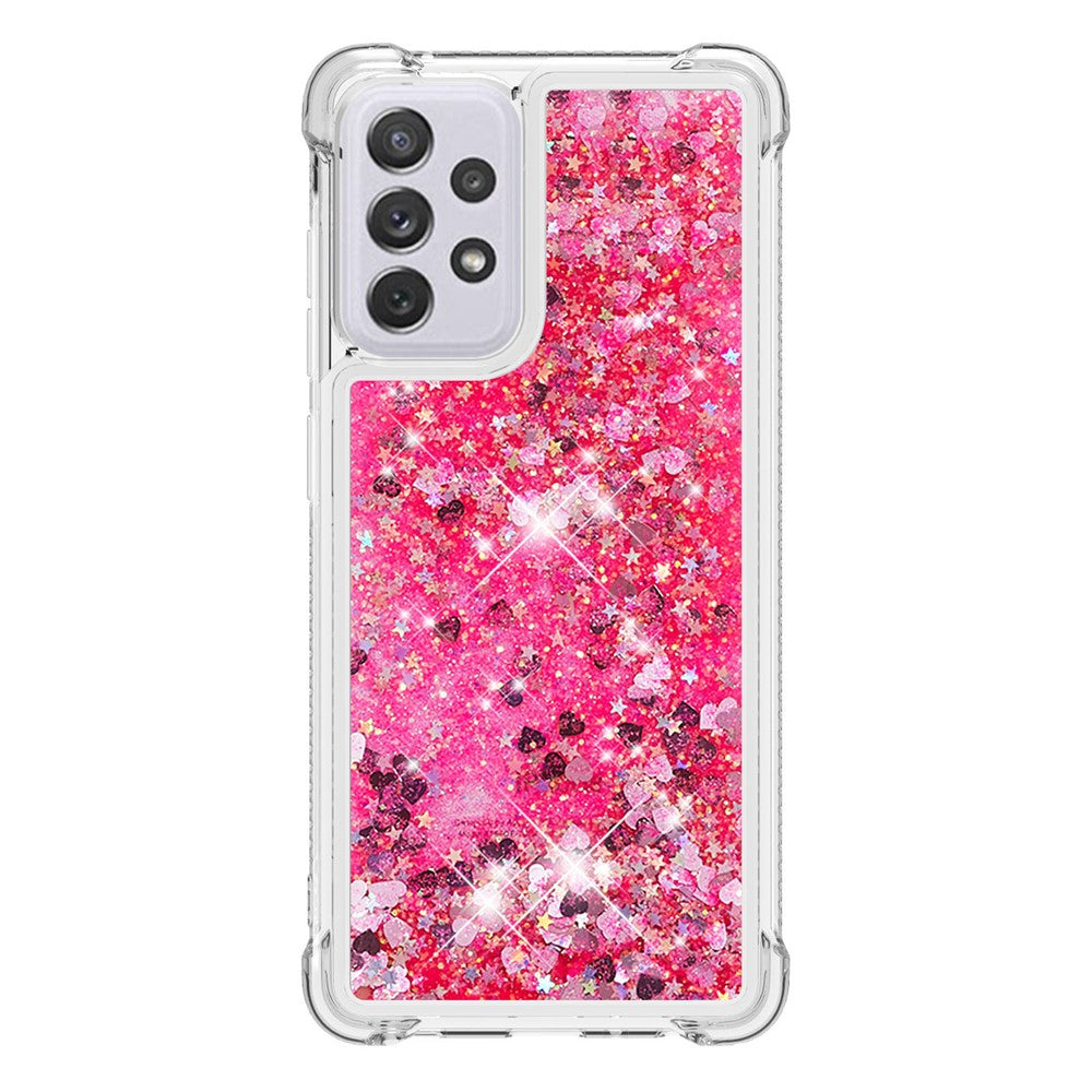 Galaxy A73 5G Glitzer-Hülle – Stoßfest & mit Treibsand