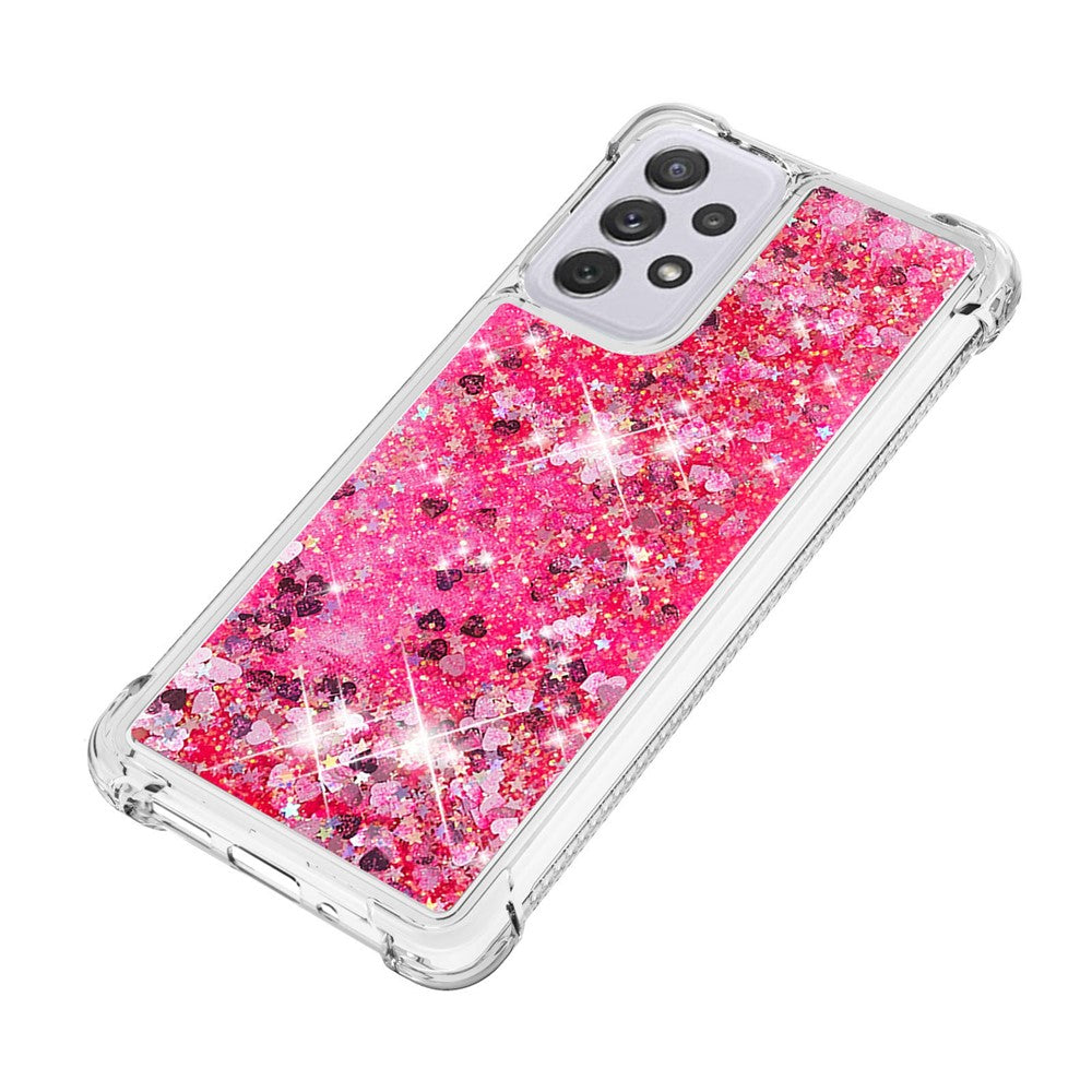 Galaxy A73 5G Glitzer-Hülle – Stoßfest & mit Treibsand