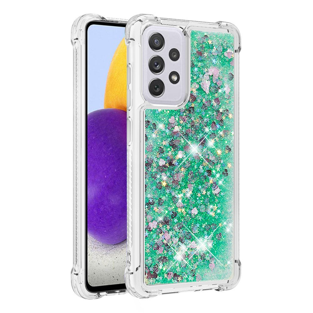 Galaxy A73 5G Glitzer-Hülle – Stoßfest & mit Treibsand