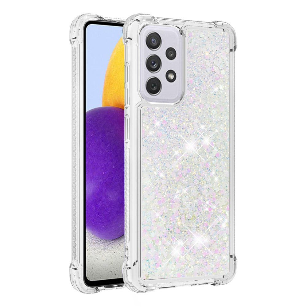 Galaxy A73 5G Glitzer-Hülle – Stoßfest & mit Treibsand