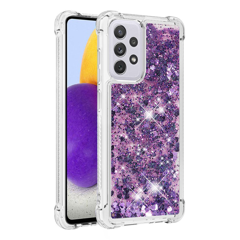 Galaxy A73 5G Glitzer-Hülle – Stoßfest & mit Treibsand
